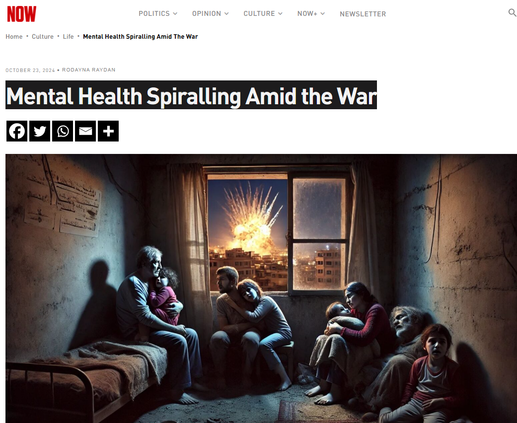 Mental Health Spiralling Amid the War